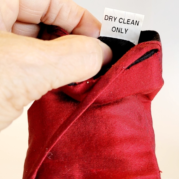 Pouch, Silk Crossbody with Silver Button Closure and Embroidered Detail F… - Picture 5 of 7